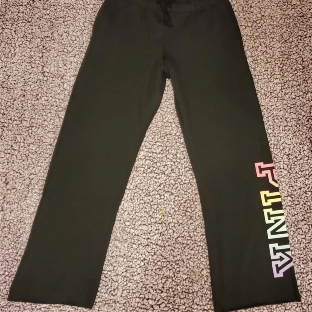 PINK VS Large Ombre Rainbow Jogger Pants - Picture 2 of 5